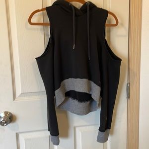 Hollister Cold Shoulder Hoodie - XS
